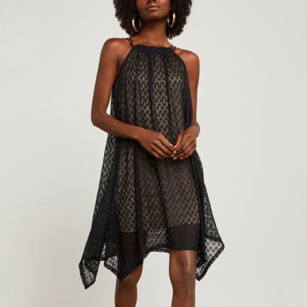 BCBGMaxAzria Black Asymmetrical Dress